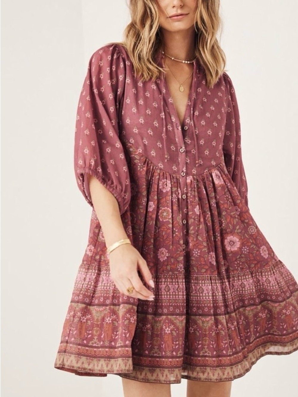 Spell & The Gypsy UTOPIA Berry
Mini Dress Sz XS
